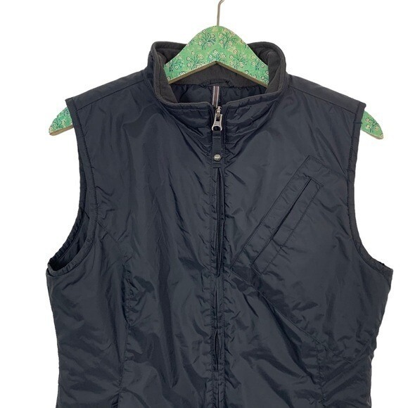 Burton Black Puffer Vest Large Lightweight Outdoor Snowboarding Zip Up Women's - Picture 2 of 8